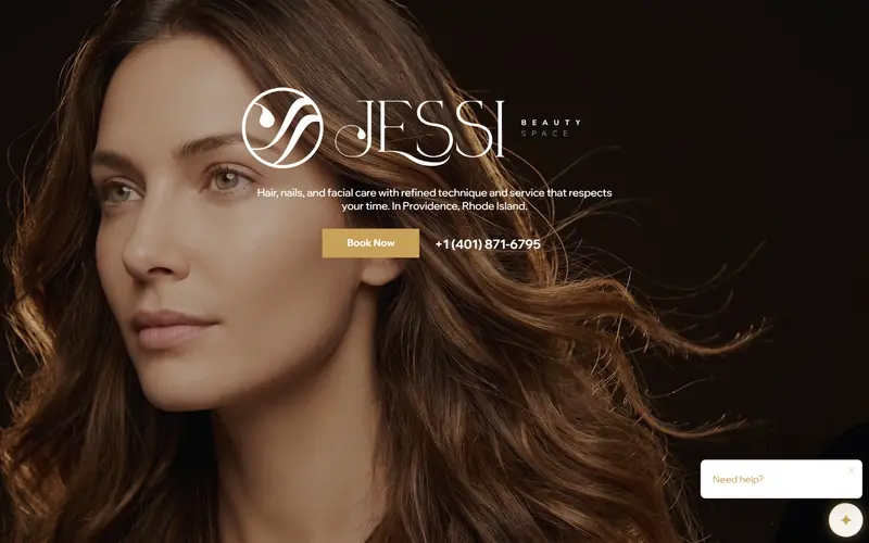 Site da Jessi Beauty Space, criado pela SYNEX